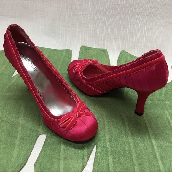 Pulse New Darling Hot Pink Color Heels - Picture 6 of 9